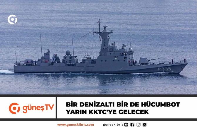Deniz Kuvvetleri Komutanlığı’ndan bir denizaltı bir de hücumbot yarın KKTC’ye gelecek