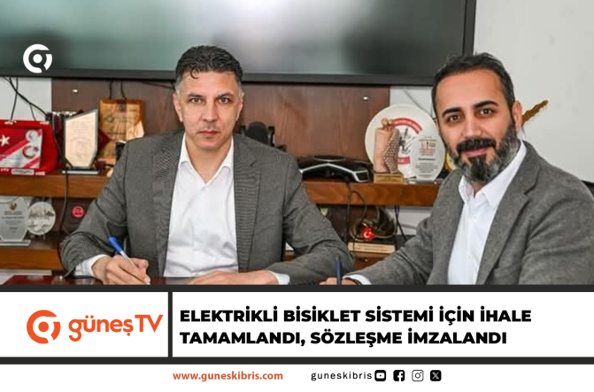 ELEKTRİKLİ BİSİKLET SİSTEMİ İÇİN İHALE TAMAMLANDI, SÖZLEŞME İMZALANDI