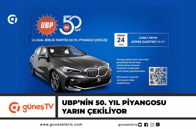 UBP’nin 50. Yıl Piyangosu Yarın Çekiliyor 