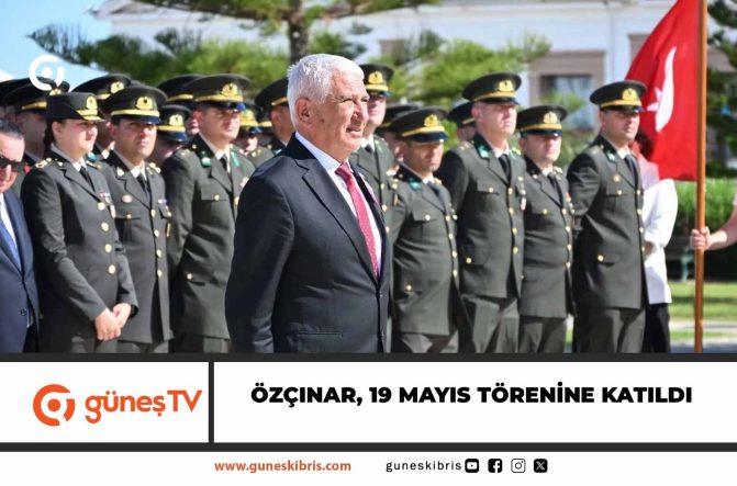 Özçınar, 19 Mayıs Atatürk’ü Anma Gençlik ve Spor Bayramı Törenine katıldı