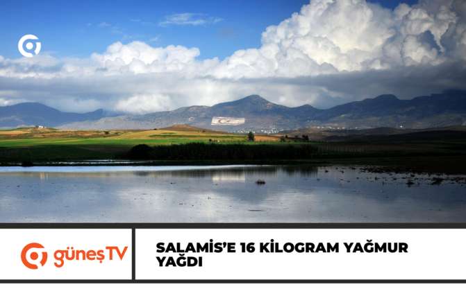 Salamis’e 16 kilogram yağmur yağdı