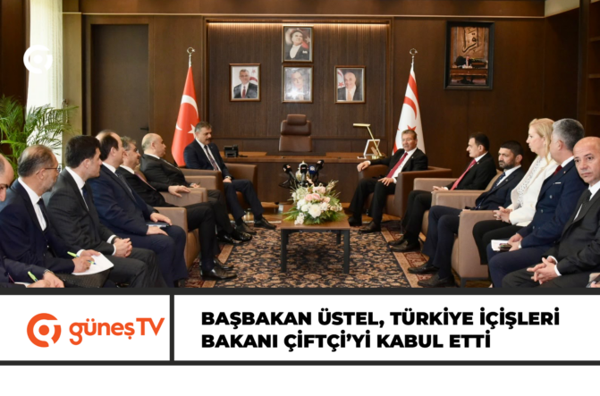 Başbakan Üstel, Türkiye İçişleri Bakanı Çiftçi’yi kabul etti