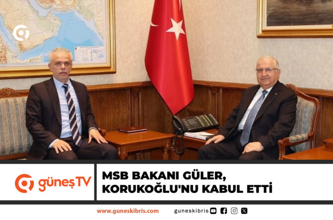 TÜRKİYE MİLLİ SAVUNMA BAKANI GÜLER, ANKARA BÜYÜKELÇİSİ İSMET KORUKOĞLU’NU KABUL ETTİ