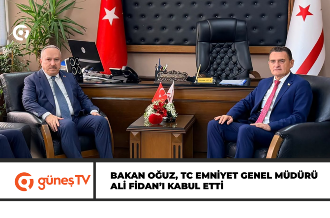 İÇİŞLERİ BAKANI DURSUN OĞUZ, TÜRKİYE CUMHURİYETİ EMNİYET GENEL MÜDÜRÜ ALİ FİDAN’I KABUL ETTİ